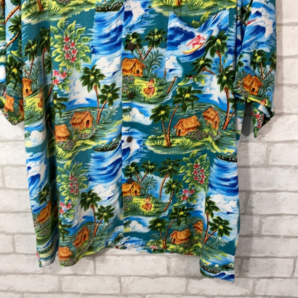 Pineapple Connection Tropical Button Down Shirt Xl - image 4